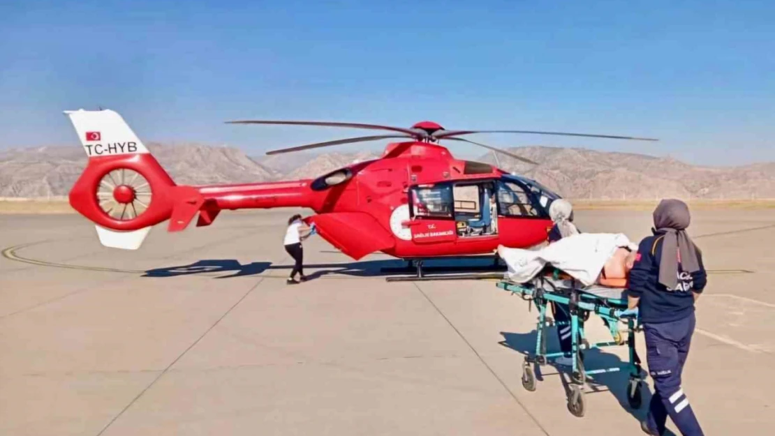 Ambulans helikopter 26 yaşındaki hasta için havalandı