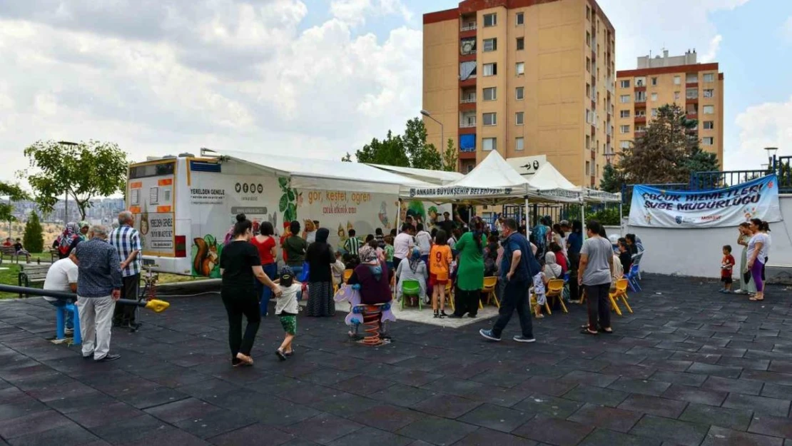 Ankara Büyükşehir'in 'Çocuk etkinlik aracı' ile doya doya yaz tatili