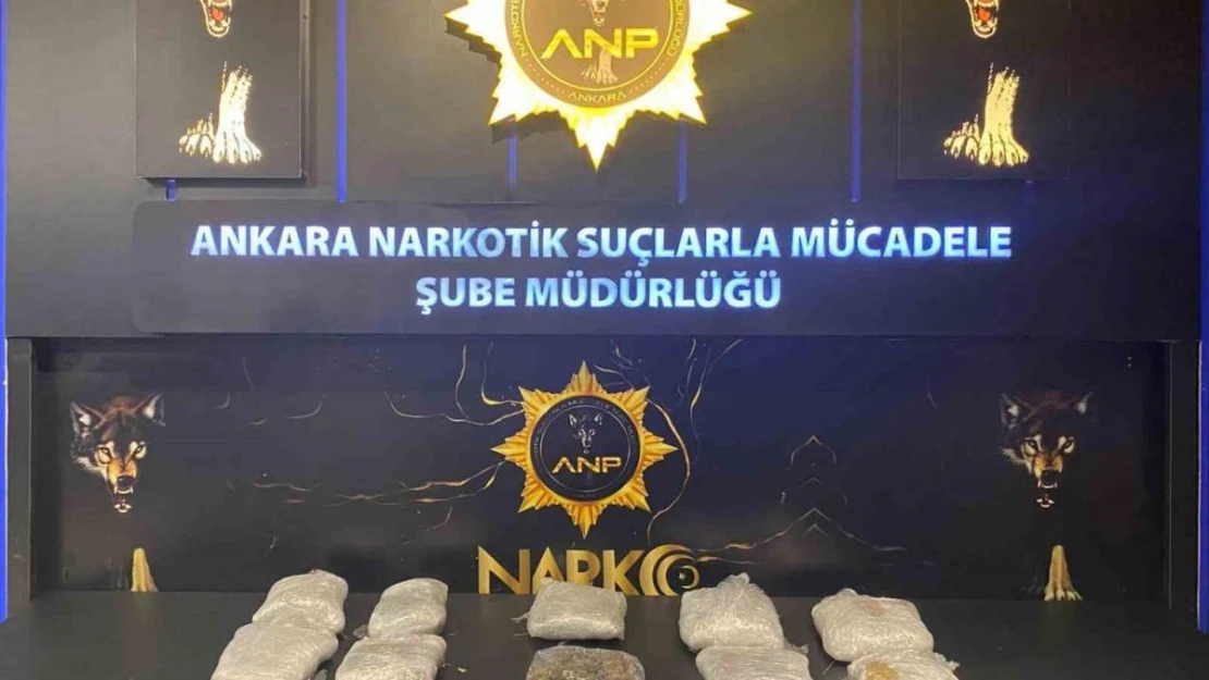 Ankara'da 10 kilogram esrar ele geçirildi