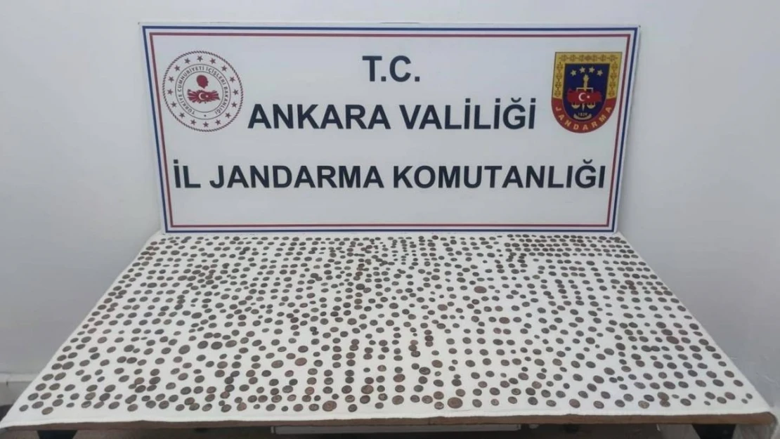 Ankara'da bin 100 adet sikke ele geçirildi