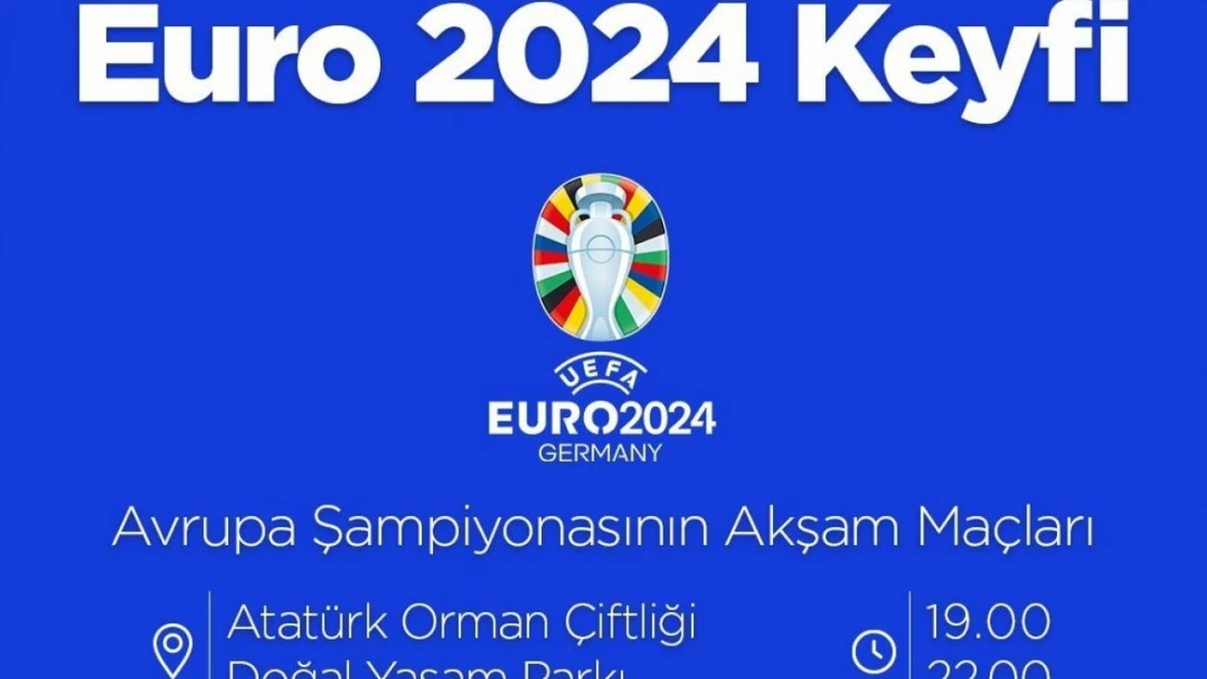 Ankara'da dev ekranlarda Euro 2024 keyfi