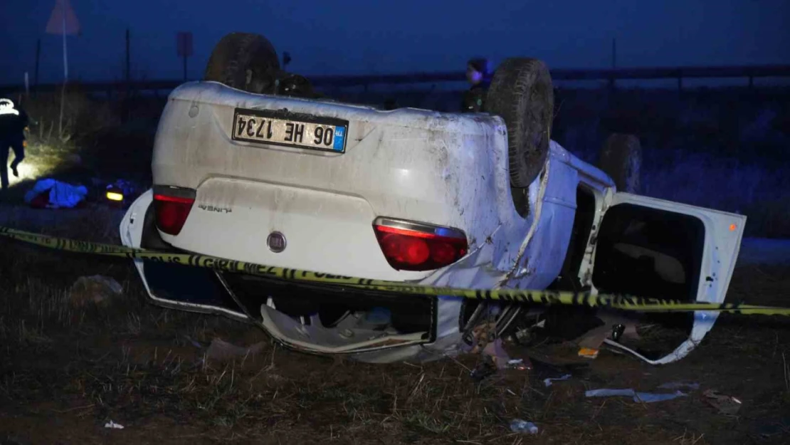 Ankara'da takla atan otomobil hurdaya döndü: 1 ölü, 4 yaralı