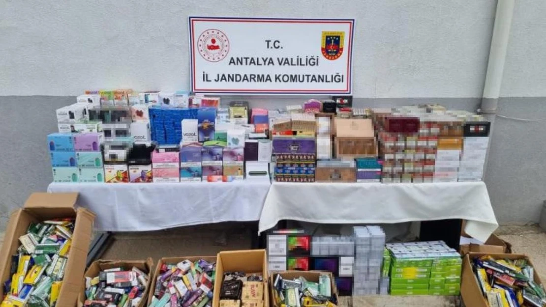 Antalya'da kaçak sigara operasyonu