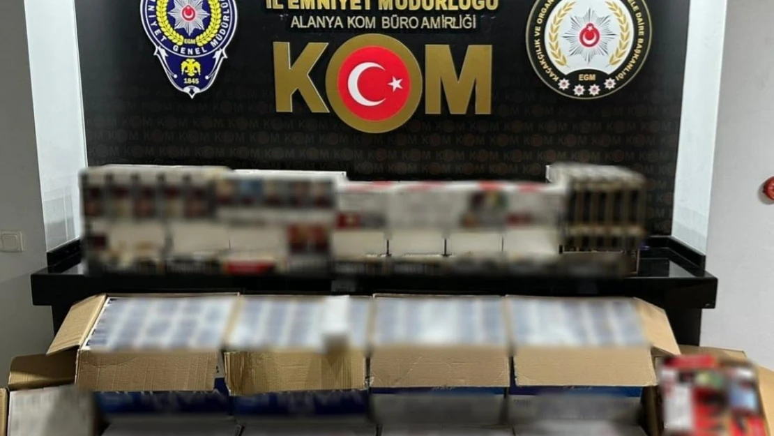 Antalya'da kaçak tütün ürünleri satan 11 şahsa işlem yapıldı