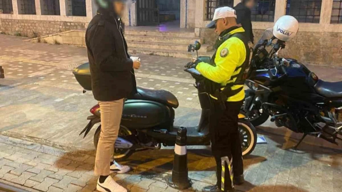 Antalya'da motosiklet ve motorlu bisiklet denetimi