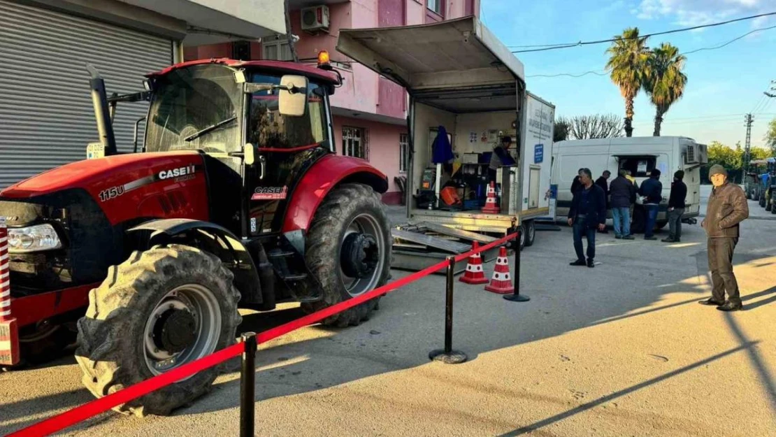 Araç muayenesinde Yüreğir'de çiftçilere büyük kolaylık