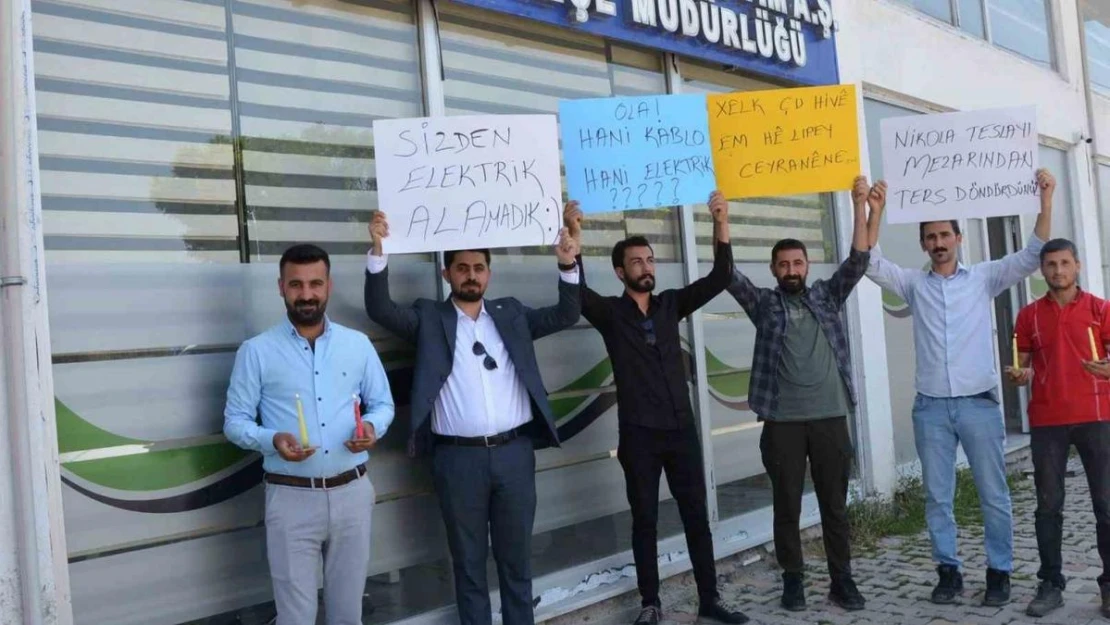 Aras EDAŞ'ı protesto ettiler