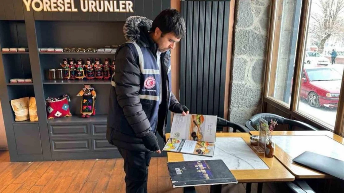 Ardahan'da Restoran ve kafelere 'fiyat listesi' denetimi