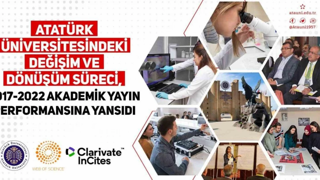 Atatürk üniversitesindeki değişim ve dönüşüm süreci akademik yayın performansına yansıdı