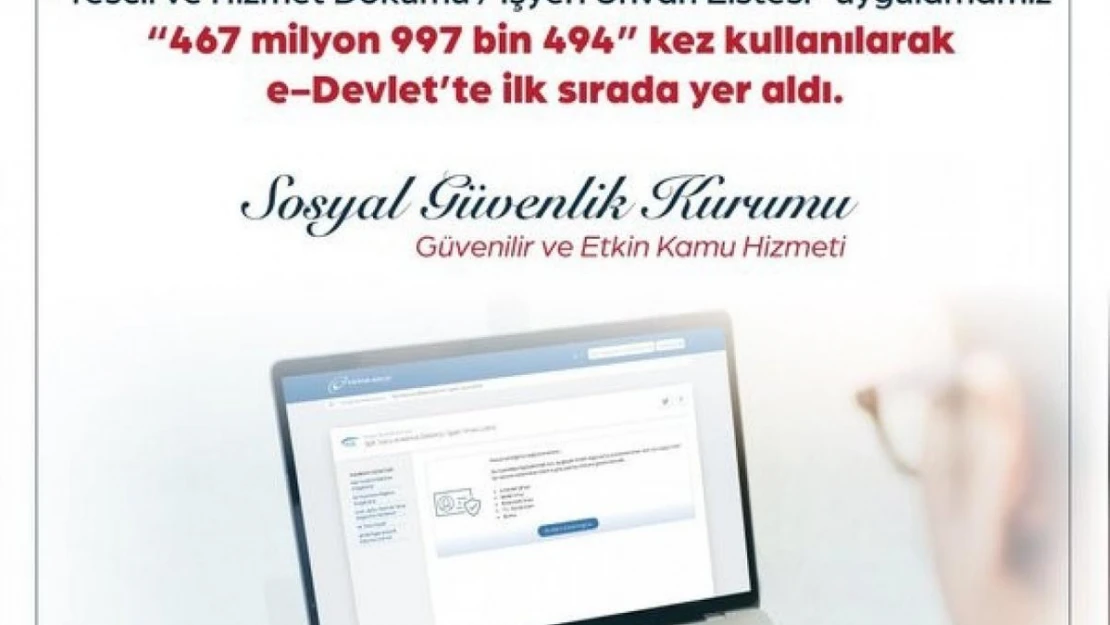 Bakan Işıkhan: 'e-Devlet'ten en çok ziyaret edilen uygulama SGK Tescil ve Hizmet Dökümü oldu'