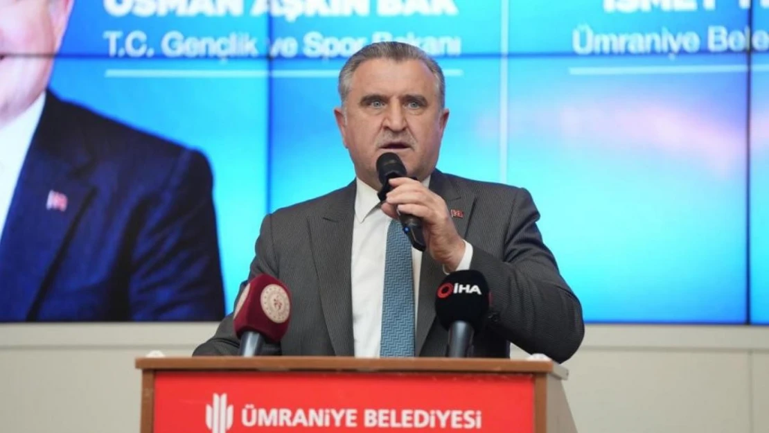 Bakan Osman Aşkın Bak: 'Büyükşehir Belediyesi spor anlamında İstanbul'a hiçbir şey yapmadı'