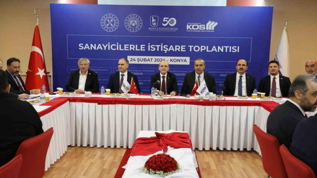 Bakan Şimşek, Konya OSB'de sanayicilerle buluştu