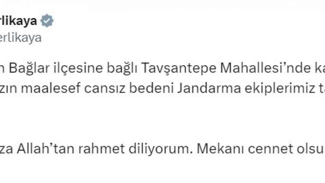 Bakan Yerlikaya kayıp Narin'in cansız bedenine ulaşıldığını duyurdu