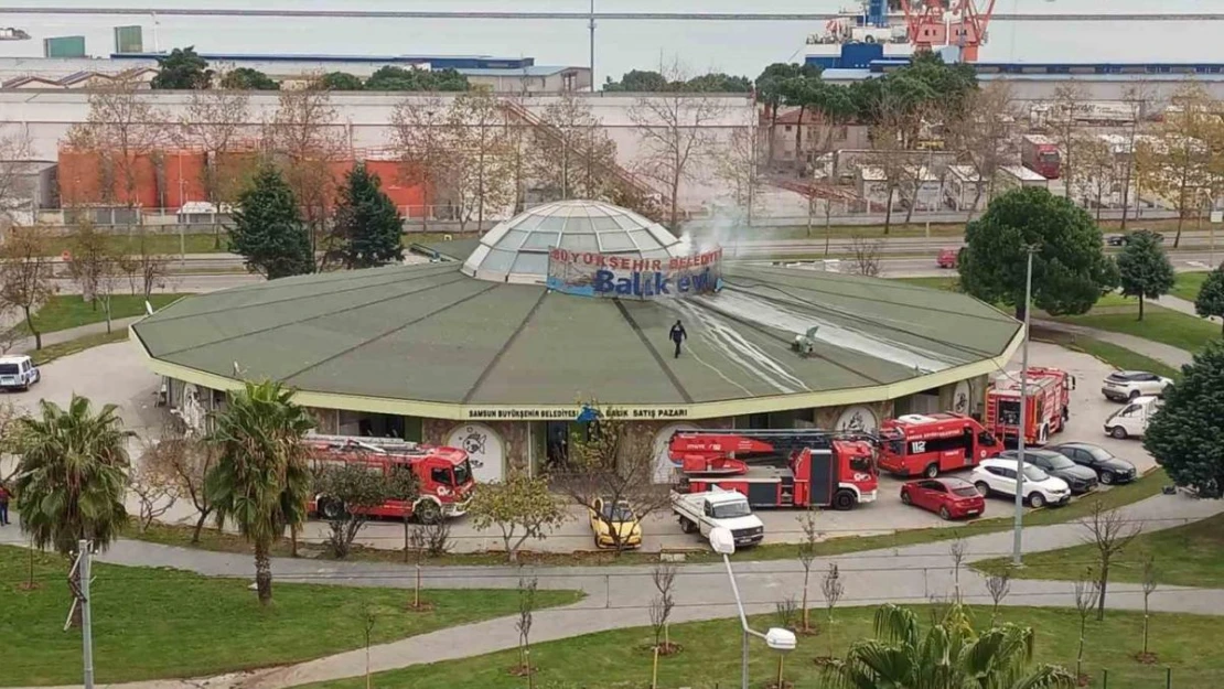 Balık Evi'nde korkutan yangın