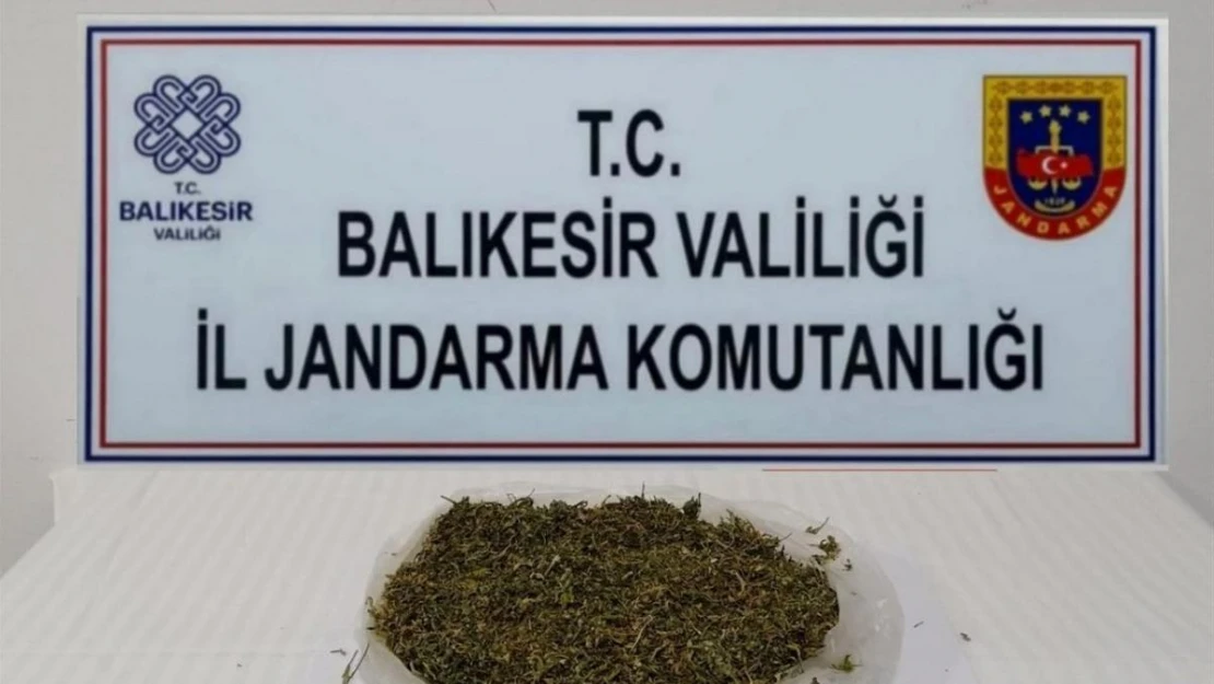 Balıkesir'de 2 şahsa uyuşturucu operasyonu