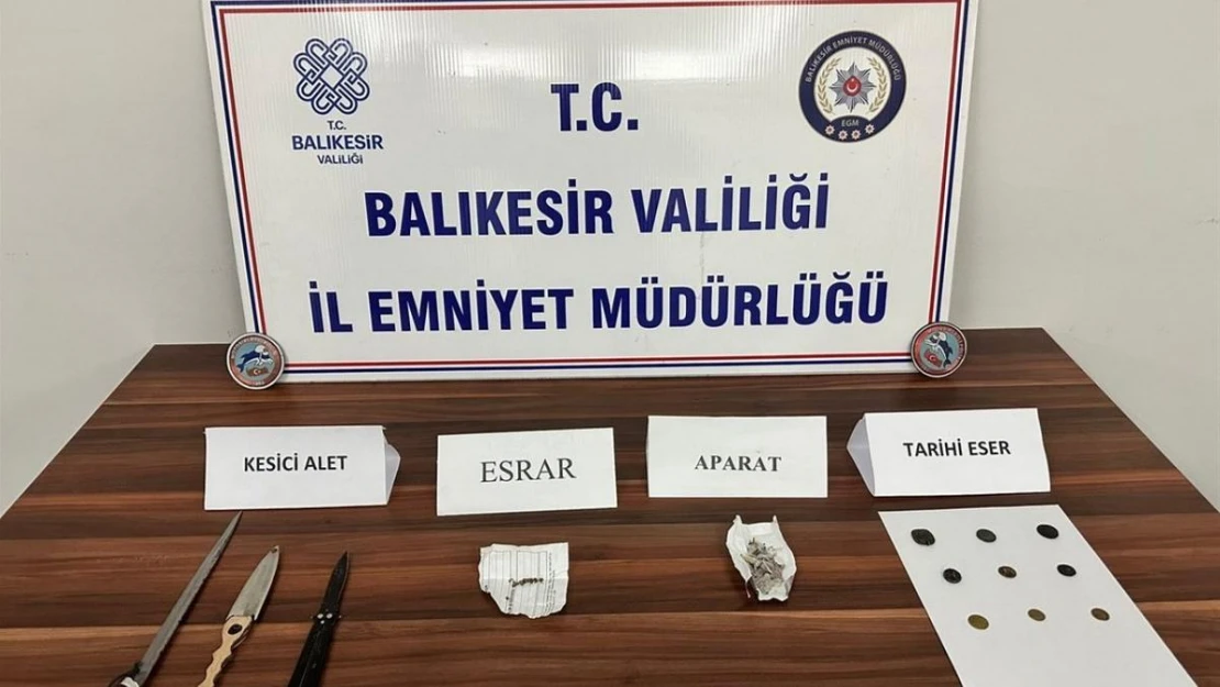 Balıkesir'de 6 şahsa uyuşturucu operasyonu