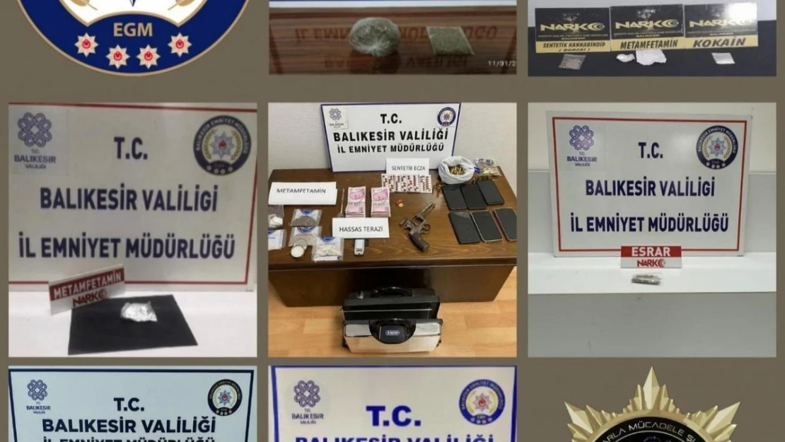 Balıkesir'de 7 zehir taciri tutuklandı