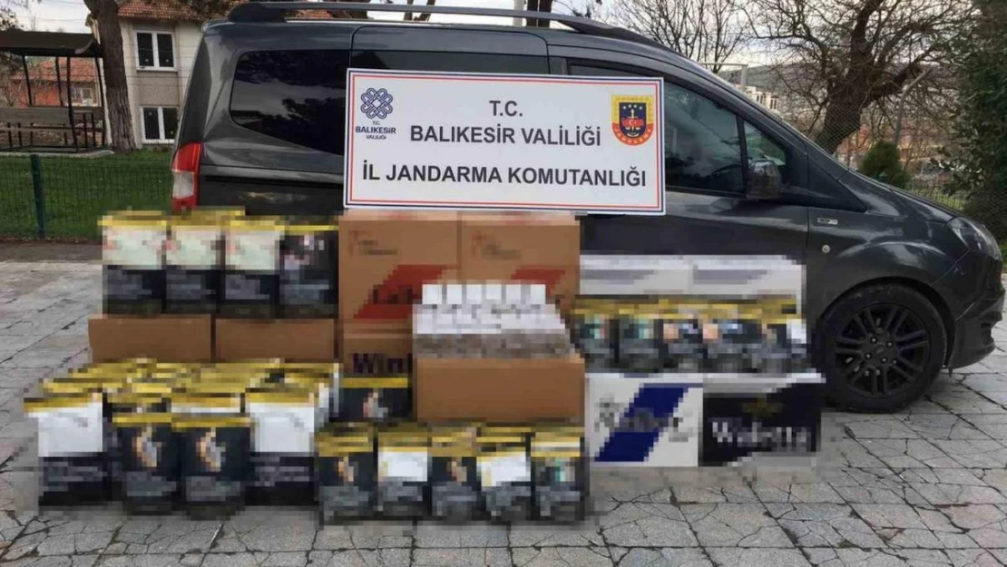 Balıkesir'de kaçak tütün operasyonu: 2 gözaltı