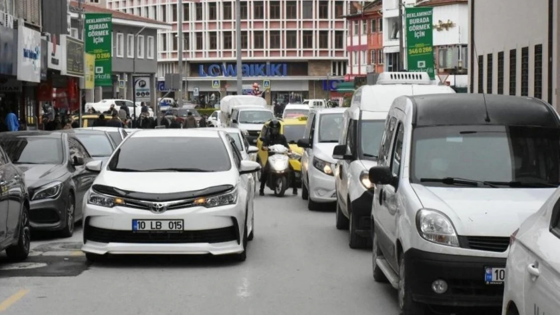 Balıkesir'de Ocak ayında araç sayısı 590 bin oldu