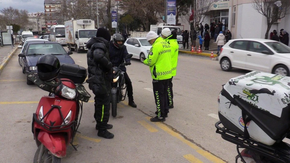 Bandırma'da bin 699 motosiklet denetlendi