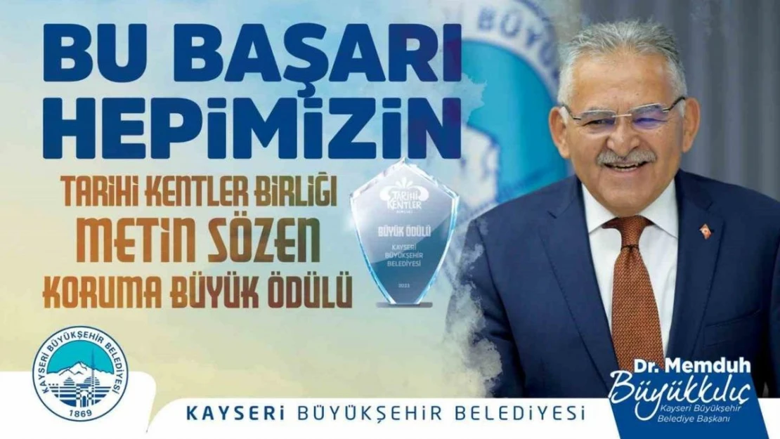 Başkan Büyükkılıç ile büyükşehire 2023'te ödül yağmuru