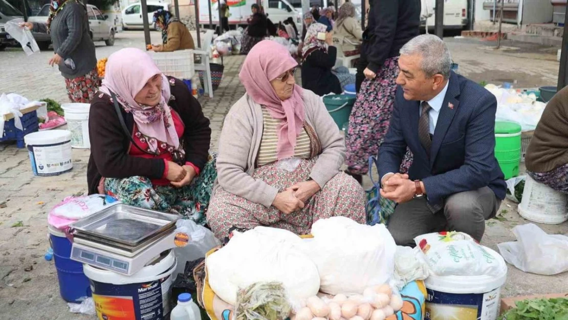 Başkan Kaplan üretici kadınlara köylü pazarı müjdesi verdi