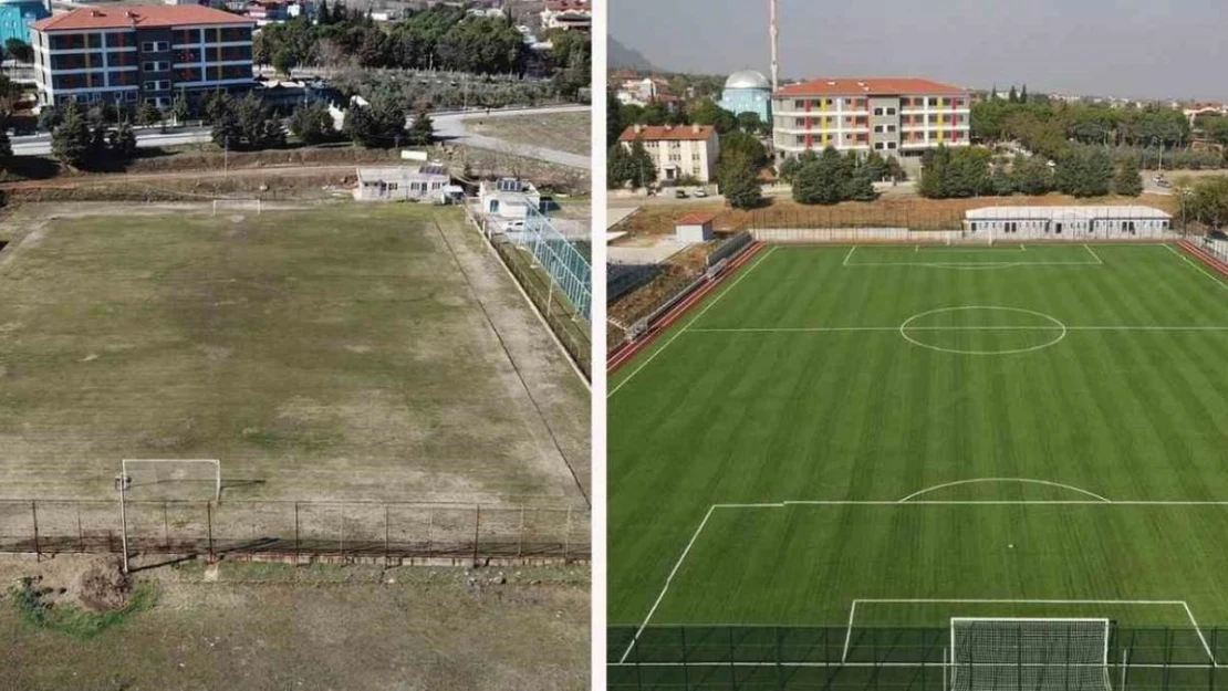 Başkarcı futbol sahası yenilendi