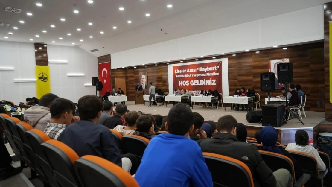 Bayburt konulu bilgi yarışmasının kazananı Milli İrade Anadolu Lisesi oldu