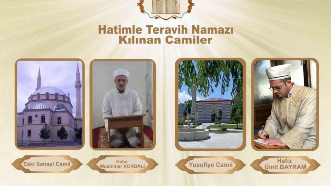 Bayburt'ta 4 camide teravih namazı hatimle kılınacak