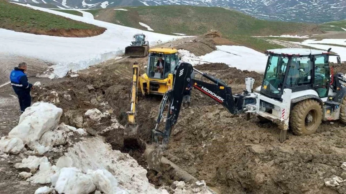 Berçelan'daki su çalışması 3. gününde