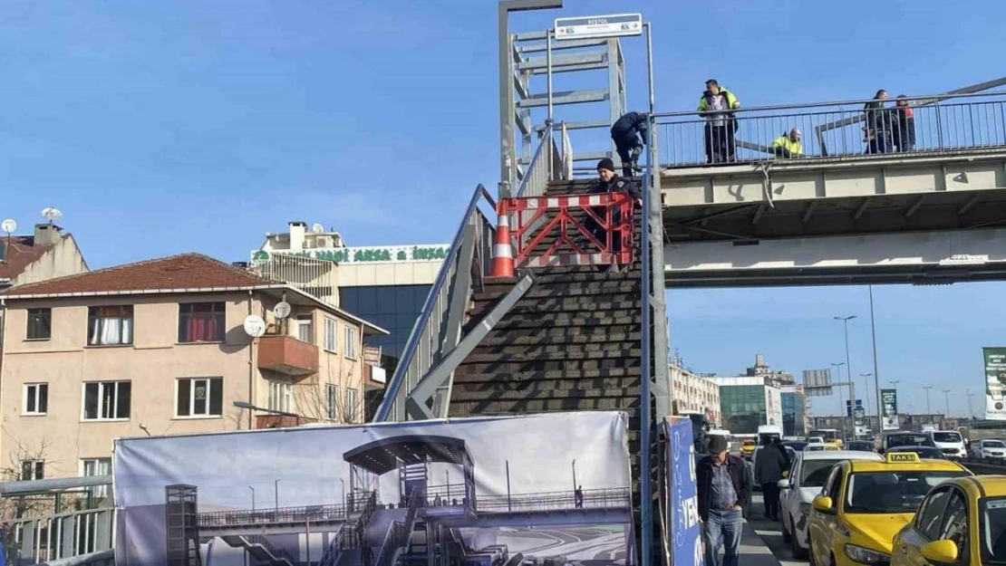 Beşyol metrobüs durağı üst geçit çalışmaları nedeniyle 45 gün hizmet veremeyecek