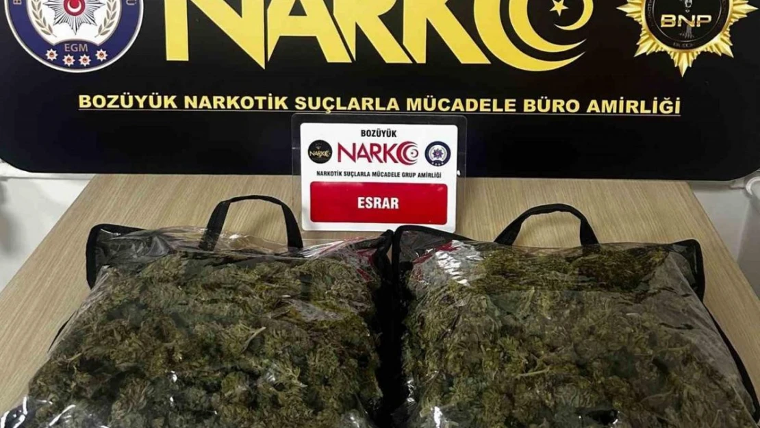 Bilecik'te yarım kilo esrar ele geçirildi