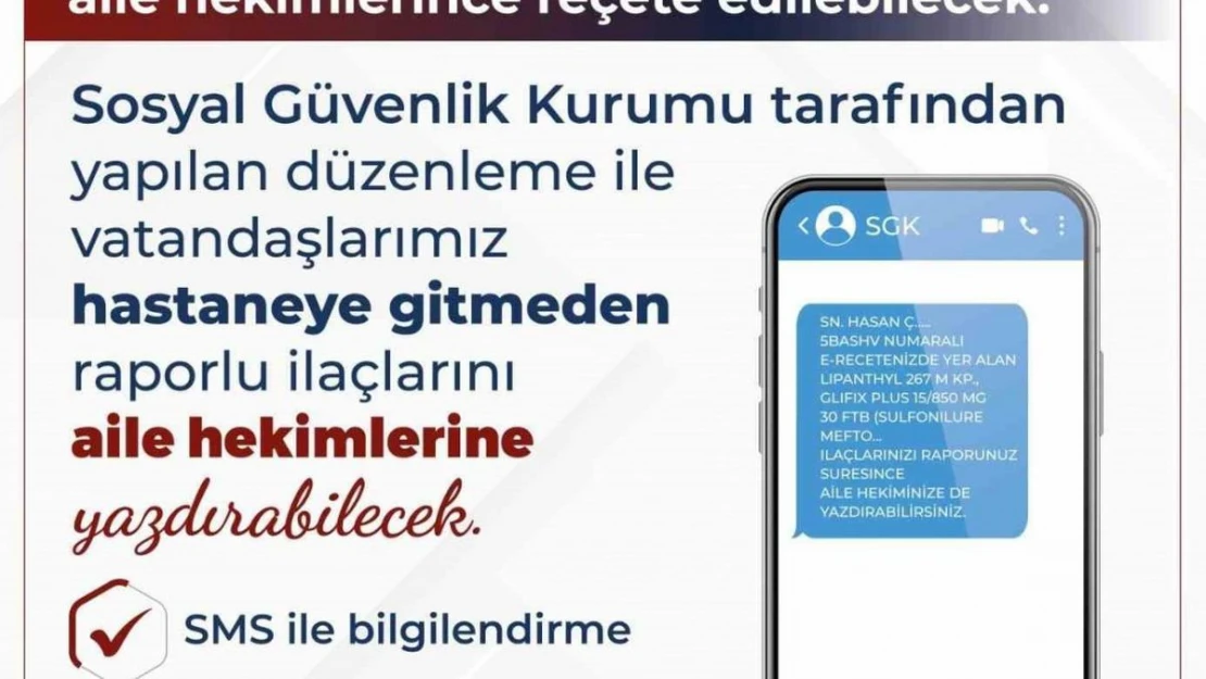 Bin 858 raporlu ilaç daha aile hekimlerince reçete edilebilecek