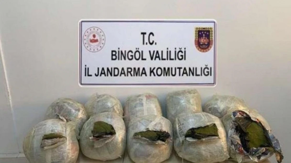 Bingöl'de menfez altına gizlenmiş 59 kilo esrar ele geçirildi