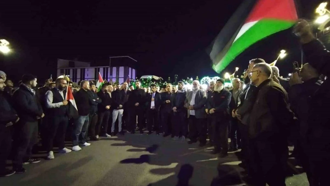 Bingöl'deki STK'lar, İsrail'in saldırılarını protesto etti