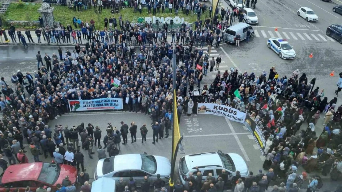 Bingöl'den Filistin'e destek yürüyüşü