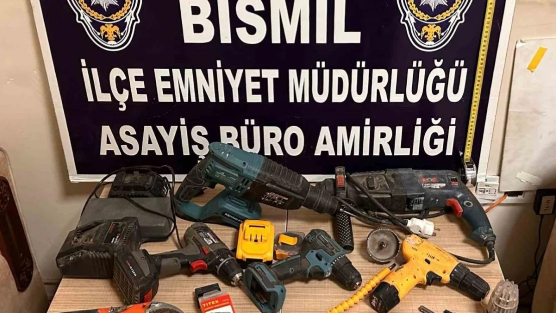 Bismil'de polis, sanayi hırsızını çaldığı malzemeleri satarken yakaladı