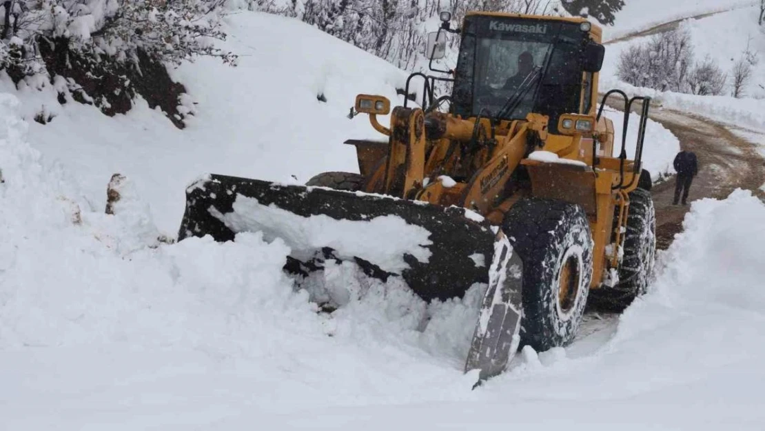 Bitlis'in köylerinde karla mücadele çalışması