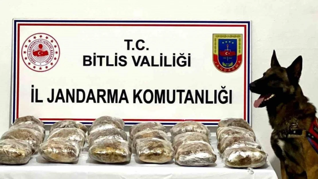 Bitlis'te 20 kilo 250 gram kubar esrar ele geçirildi