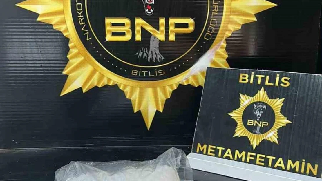 Bitlis'te 846 gram metamfetamin ele geçirildi