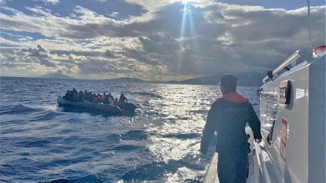 Bodrum'da 136 düzensiz göçmen kurtarıldı