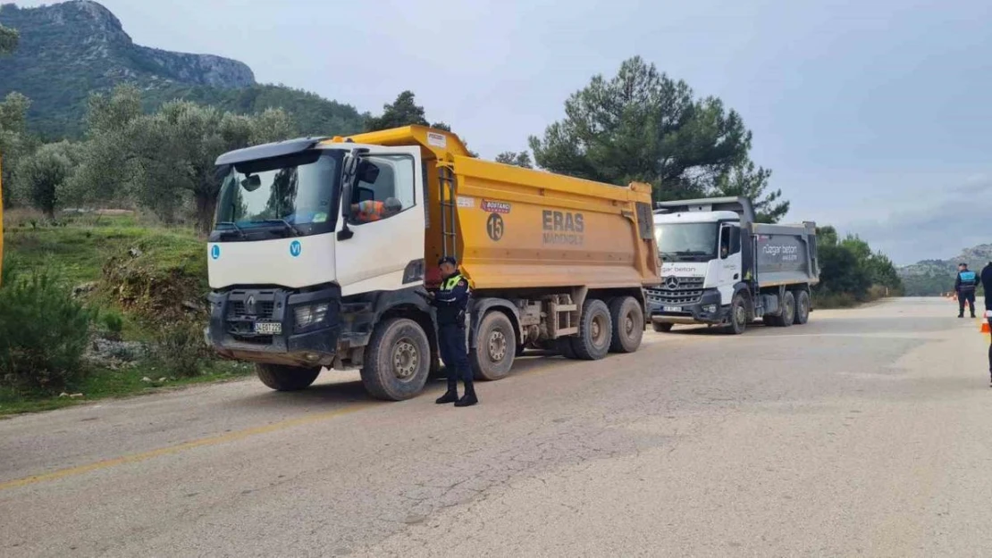 Bodrum'da hafriyat kamyonlarına sıkı denetim