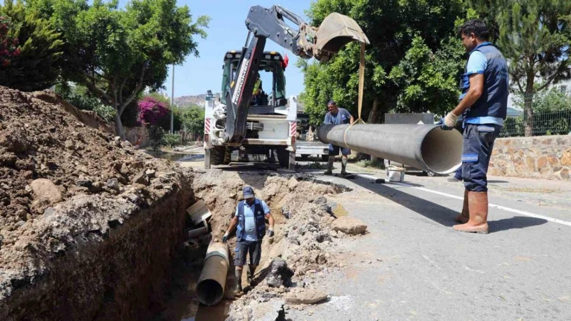 Bodrum'una kayıp-kaçağı için 34 Km yeni içme suyu hattı yapıldı