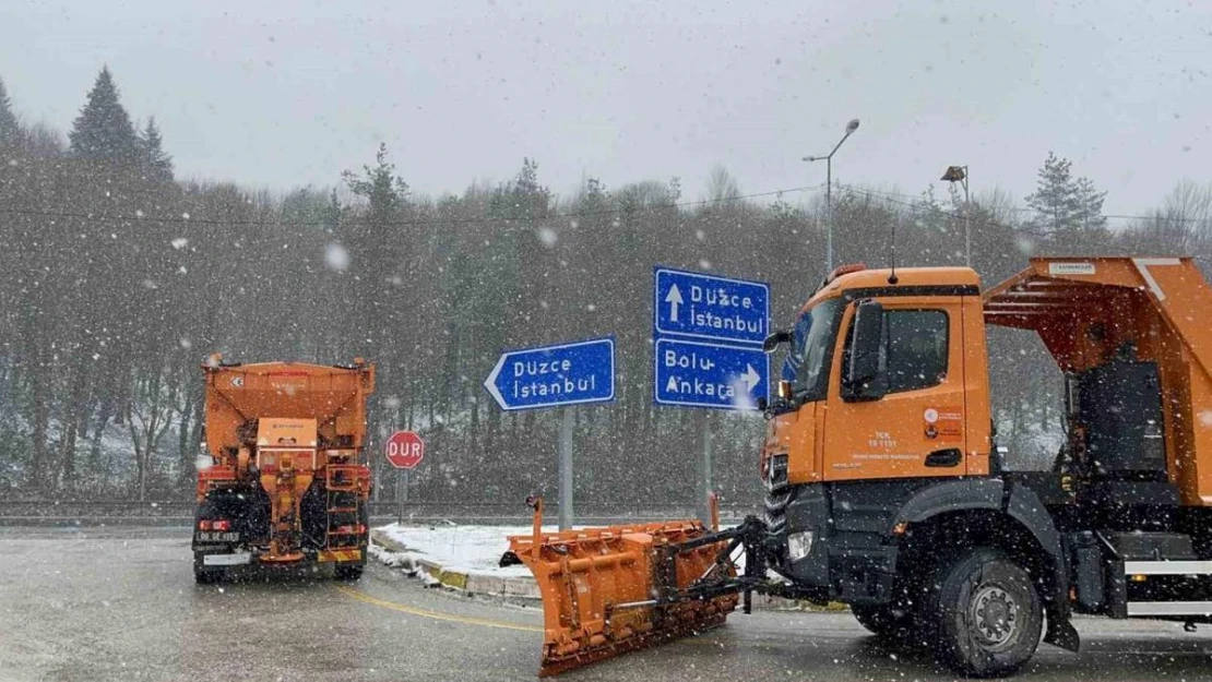 Bolu Dağı'nda kar yağışı başladı