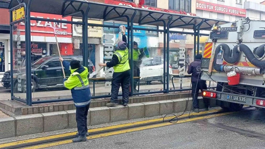 BOZTRAM İstasyonlarında temizlik çalışmaları