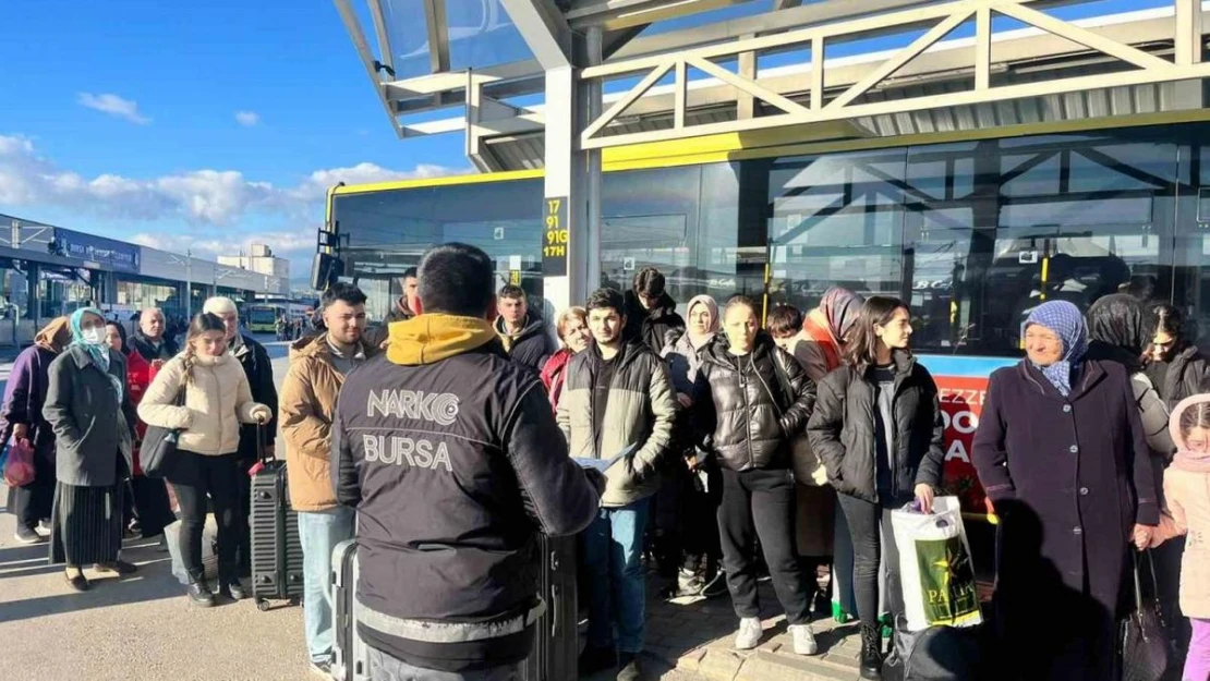 Bursa'da narkotik polisleri farkındalık eğitimi gerçekleştirdi