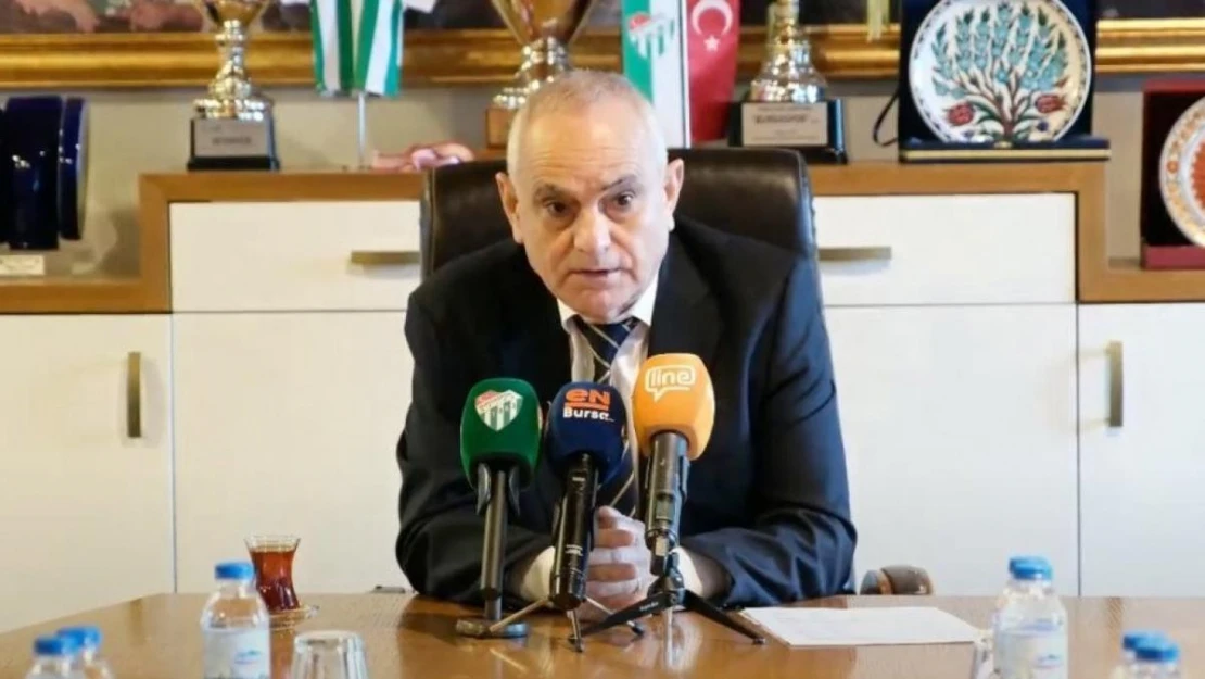 Bursaspor Başkanı Recep Günay: '120 milyon TL faiz ödüyoruz'