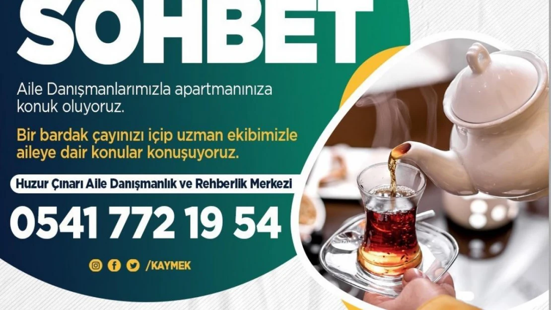 Büyükşehir KAYMEK, 'Bir Demlik Sohbet' ile evlere konuk oluyor