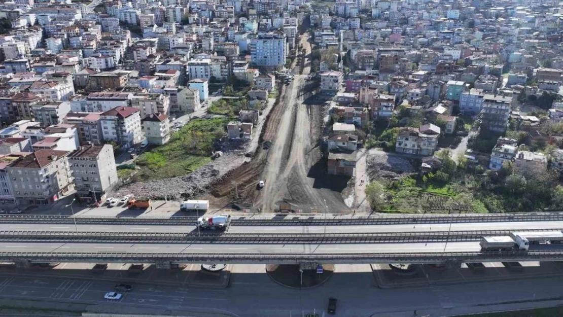 Canik'te yeni bulvar yolu çalışmaları hızla sürüyor