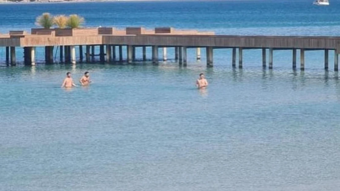 Çeşme'de Şubat ayında deniz keyfi